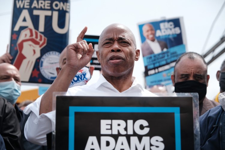 Eric Adams is daring the left to take him on — and they’re
game