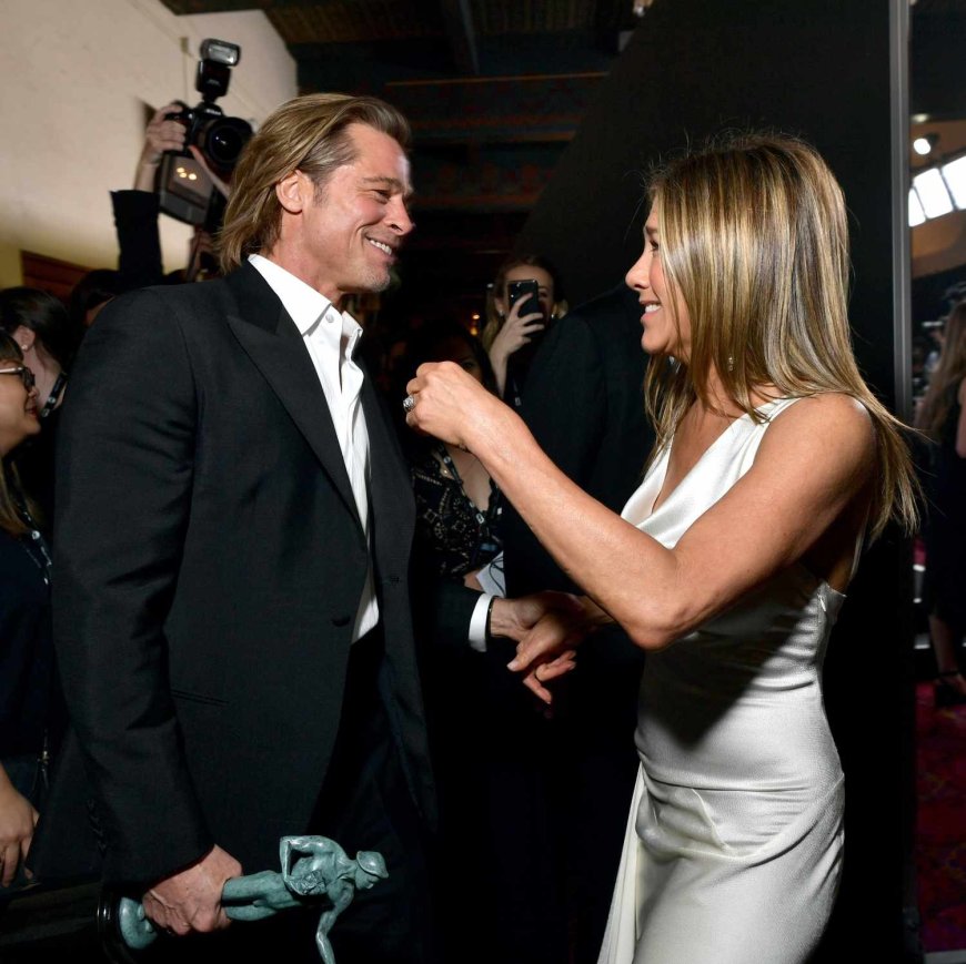 Jennifer Aniston and Brad Pitt