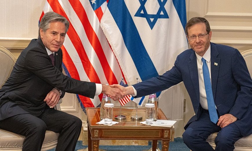 U.S. Secretary of State Antony Blinken Meets Israel's President Isaac Herzog