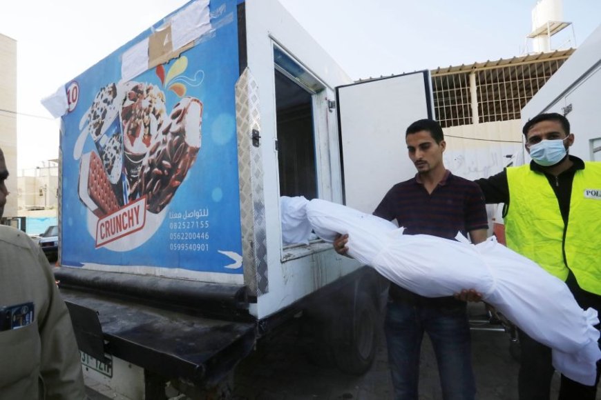 Gaza Struggles to Handle Rising Death Toll: Makeshift Morgues in Ice Cream Trucks