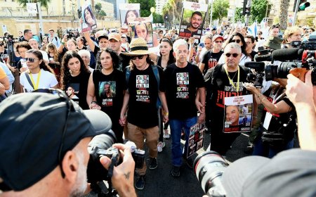 Families March on Jerusalem Demanding Action for Israeli Hostages Held by Hamas