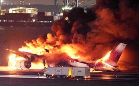 Tragic Plane Crash at Tokyo's Haneda Airport: 5 Lives Lost in Fiery Collision
