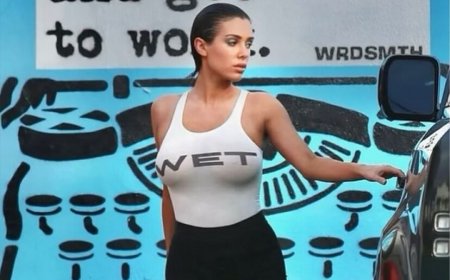 Bianca Censori's Daring Fashion Sparks Concerns – Netizens React to 'Wet' White Top in LA!