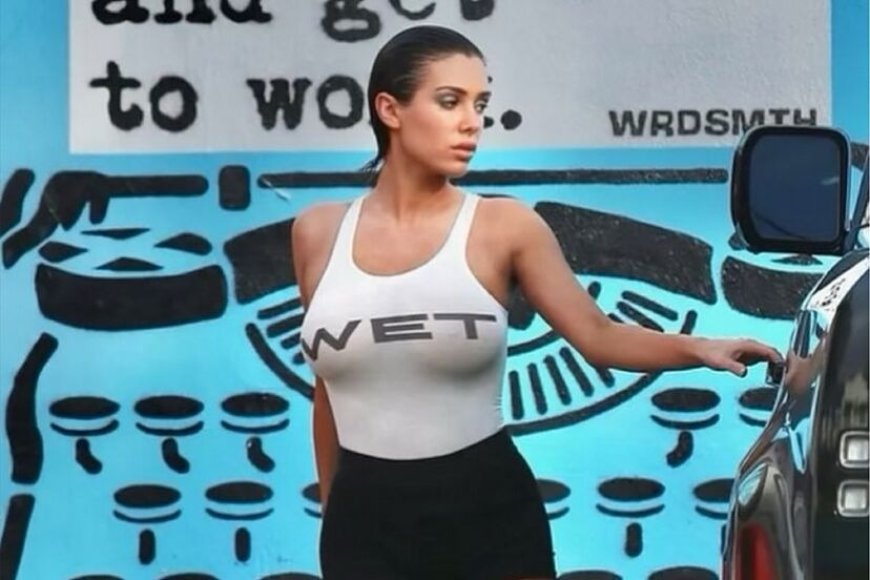 Bianca Censori's Daring Fashion Sparks Concerns – Netizens React to 'Wet' White Top in LA!