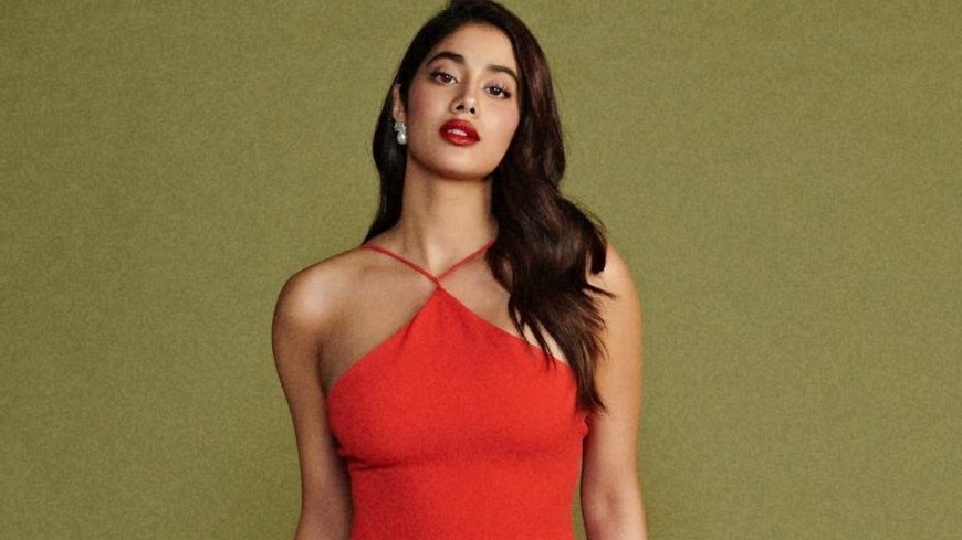Janhvi Kapoor Stuns in Romantic Red Gown for Valentine's Day Date Night