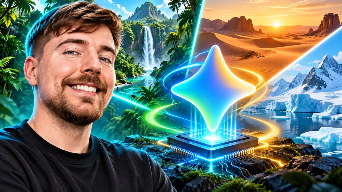 MrBeast Multi-Year Google Deal Puts Gemini Inside Challenge Videos
