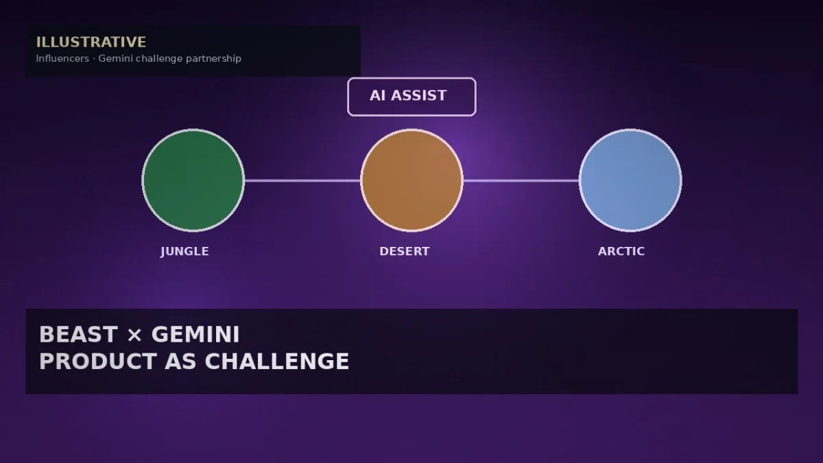 MrBeast Multi-Year Google Deal Puts Gemini Inside Challenge Videos