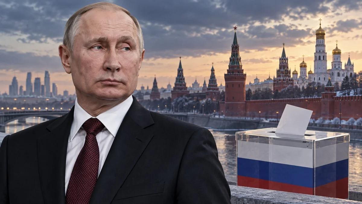 Russia Votes as Ukraine Hits Moscow With 350-Plus Drone Barrage