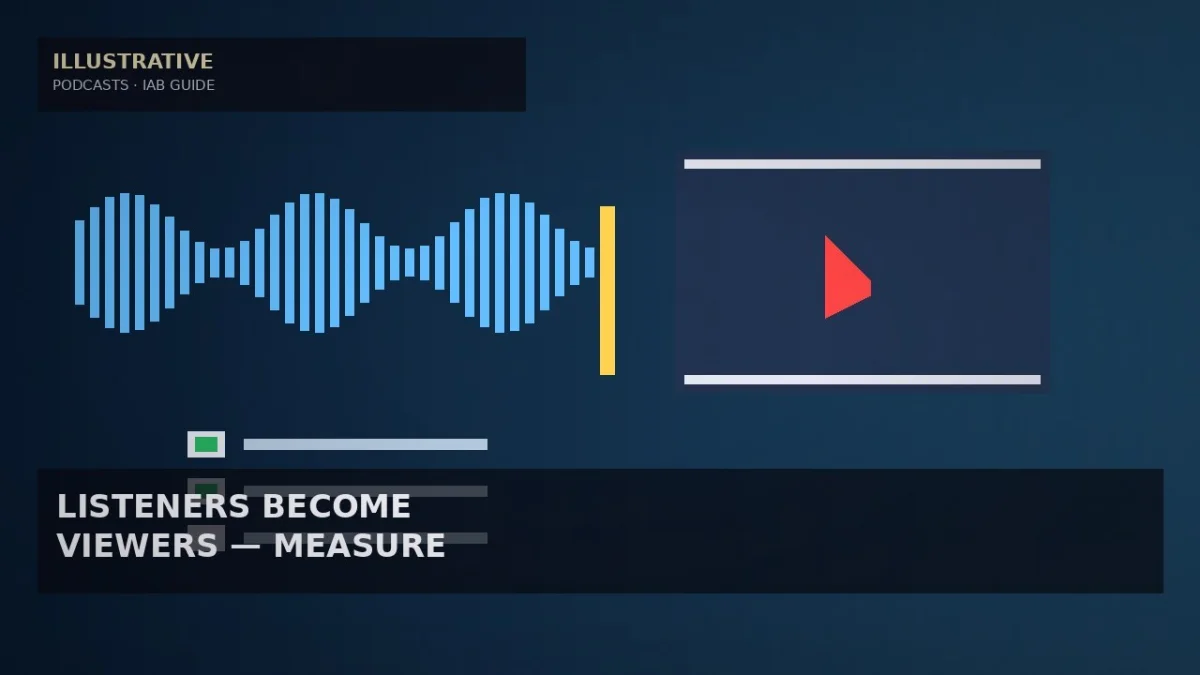 IAB Guide Tells Buyers How to Measure Podcasts When Listeners Become Viewers