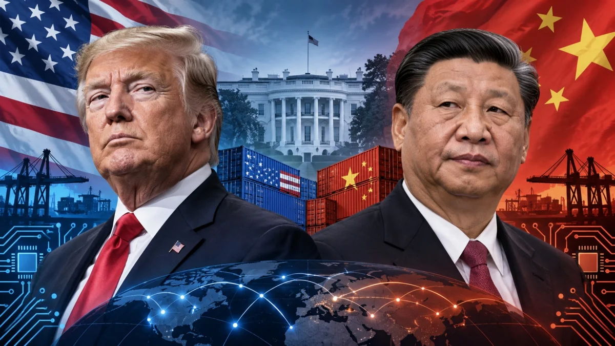 Trump Takes Xi to National Archives to Close Three-Day State Visit