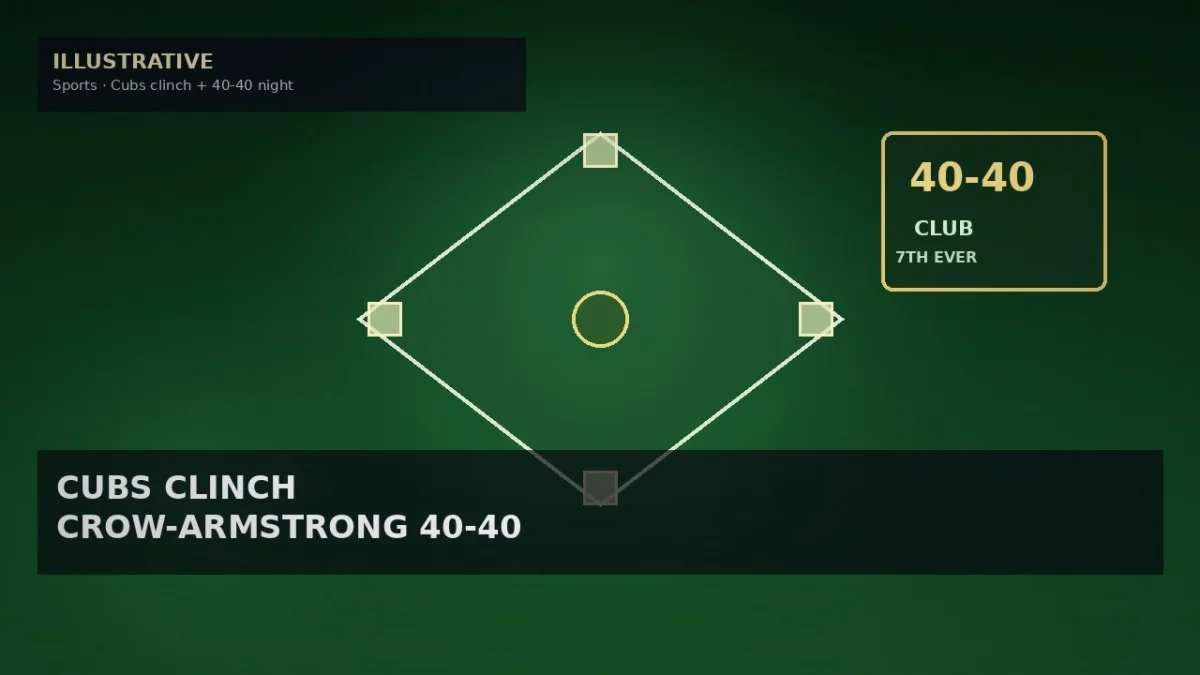 Cubs Clinch Second Straight Playoff Berth as Crow-Armstrong Joins 40-40 Club