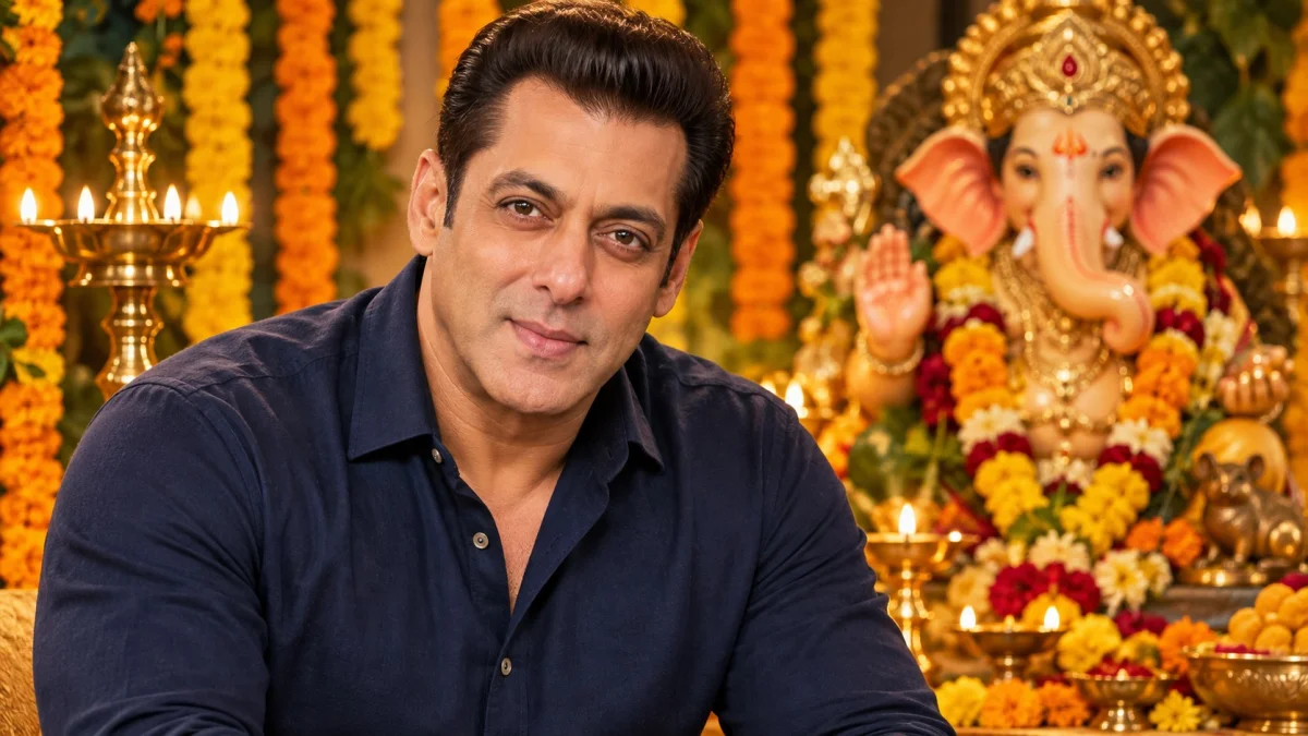 Salman Khan’s Sister Corrects His Ulti Aarti at Ganpati Visarjan