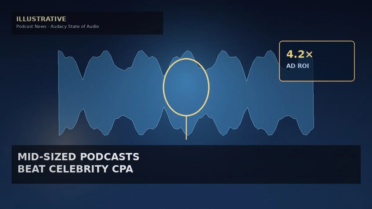 Audacy: Mid-Sized Podcasts Beat Celebrity Shows on Ad Efficiency