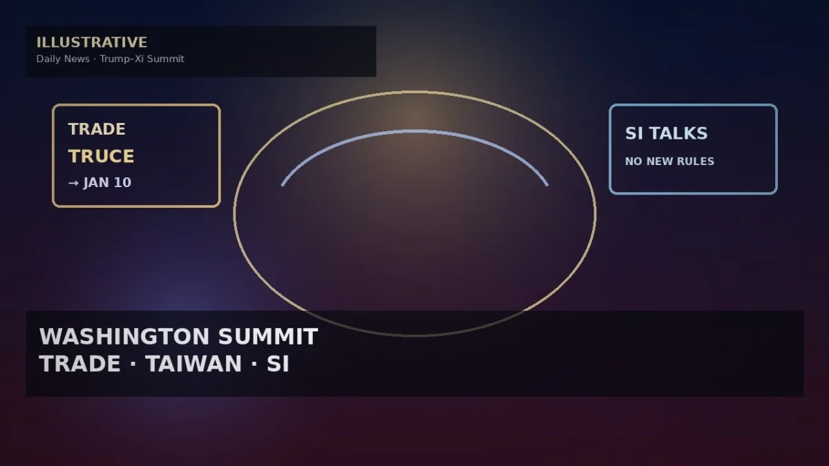 Trump–Xi Washington Summit Extends Trade Truce to Jan. 10