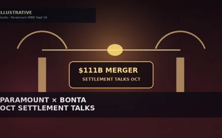 Paramount and AG Bonta Set October Settlement Talks on Warner Deal