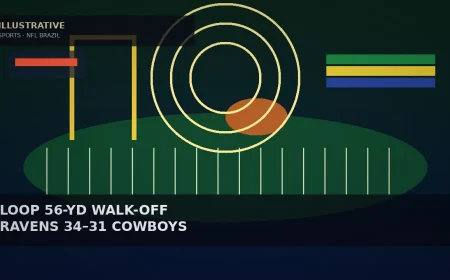 Tyler Loop’s 56-Yard Walk-Off Lifts Ravens Past Cowboys 34–31 in Brazil