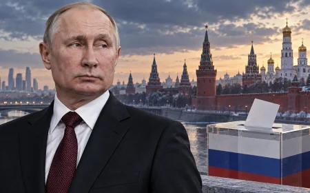 Russia Votes as Ukraine Hits Moscow With 350-Plus Drone Barrage