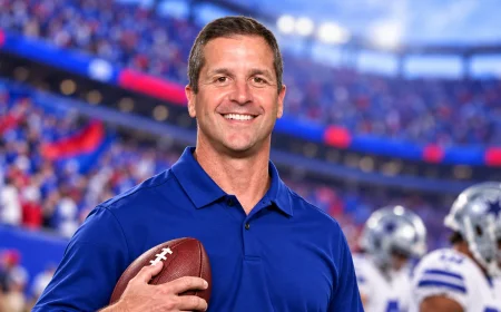 Giants Beat Cowboys 28–20 as John Harbaugh Wins Coaching Debut