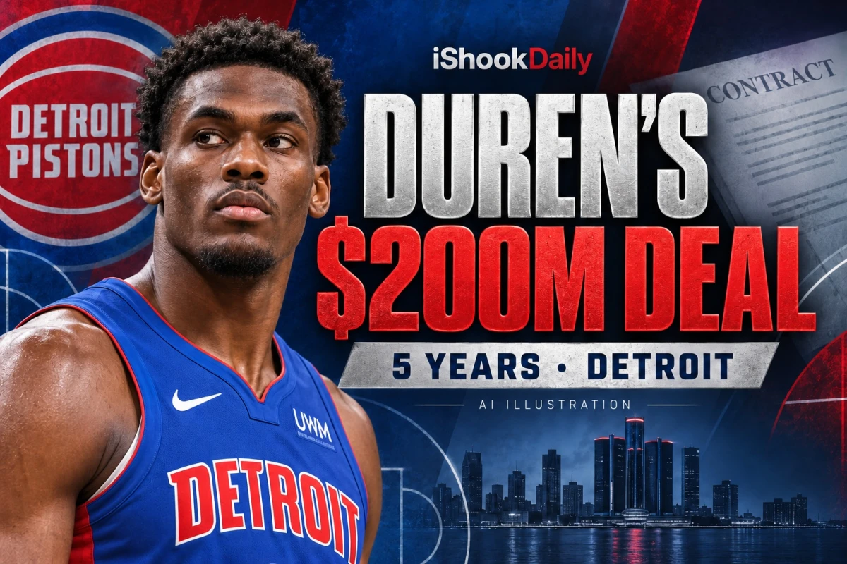 Jalen Duren Agrees to 5-Year, $200 Million Pistons Extension