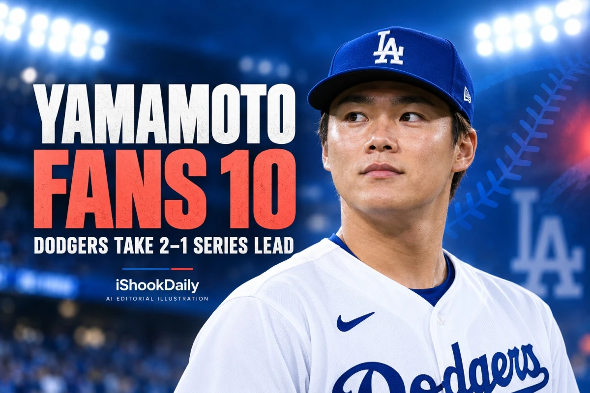 Yamamoto Fans 10 as Dodgers Top Braves 3-1 for 2-1 NLDS Lead