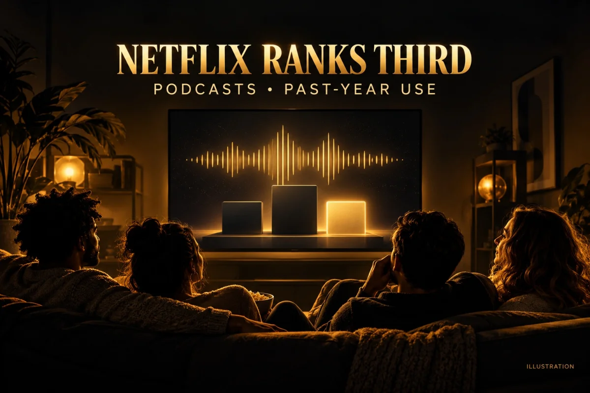 Sounds Profitable: Netflix Ranks Third Among Podcast Platforms