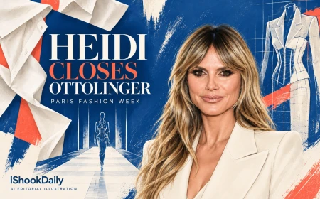 Heidi Klum Closes Ottolinger Runway at Paris Fashion Week