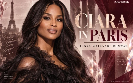 Pregnant Ciara Walks Junya Watanabe Runway at Paris Fashion Week