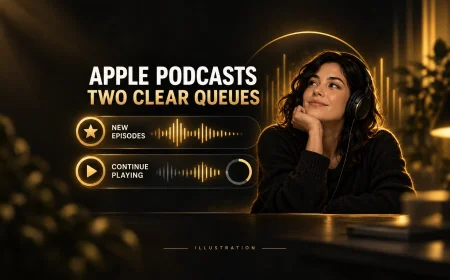 Apple Podcasts Splits Up Next Into New Episodes, Continue Playing