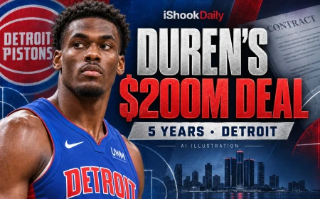 Jalen Duren Agrees to 5-Year, $200 Million Pistons Extension