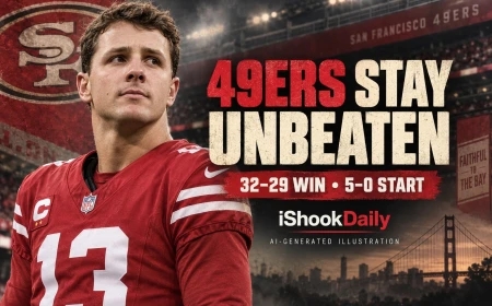49ers Stay Unbeaten, Edge Seahawks 32-29 as Greenlaw Is Ejected