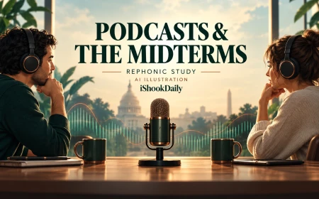 Democratic Candidates Lead Republicans in Podcast Appearances Ahead of 2026 Midterms, Rephonic Data Shows