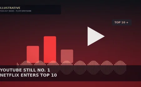 YouTube Still Tops Edison Podcast Metrics as Netflix Enters Top 10