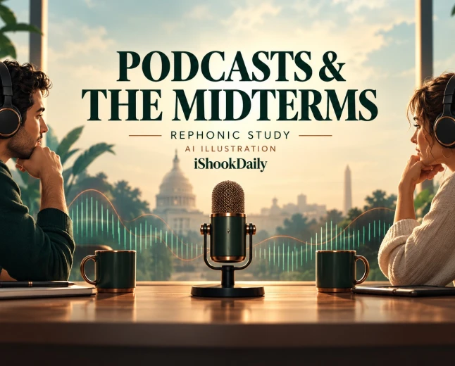 Democratic Candidates Lead Republicans in Podcast Appearances Ahead of 2026 Midterms, Rephonic Data Shows
